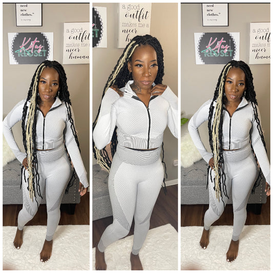 Track suit set (grey)